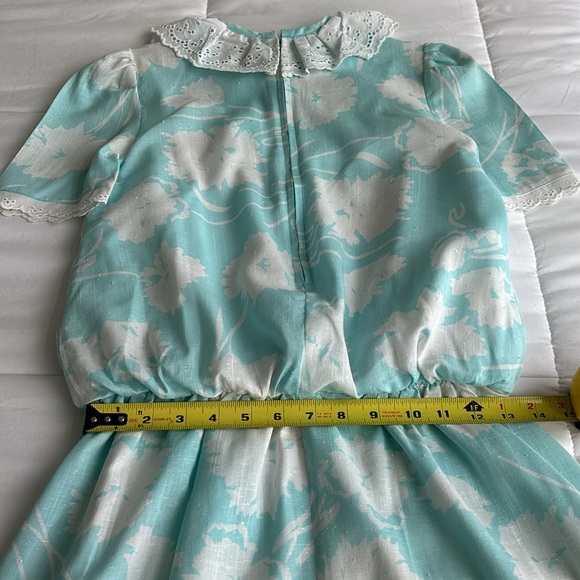 Vintage Dropped Waist Floral Mini Dress - Picture 12 of 13